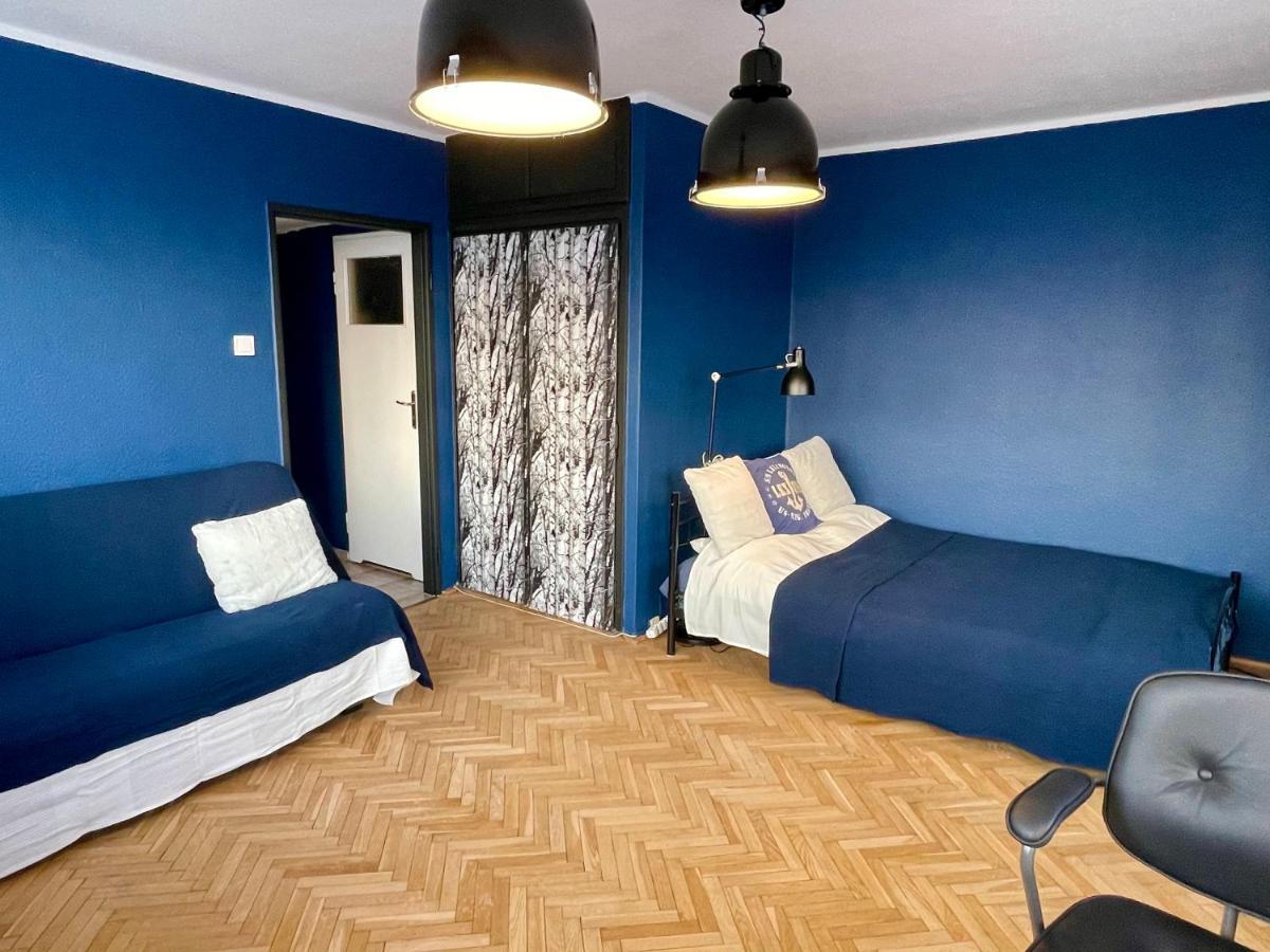 Super Apartament Blue Scisle Centrum Dwie Linie Metra Netflix Wifi 300 Mbs Panorama Miasta Warsaw Exterior photo