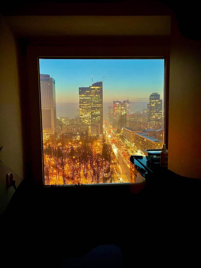 Super Apartament Blue Scisle Centrum Dwie Linie Metra Netflix Wifi 300 Mbs Panorama Miasta Warsaw Exterior photo
