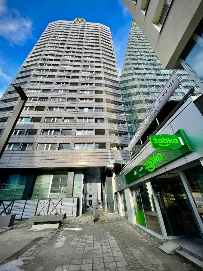 Super Apartament Blue Scisle Centrum Dwie Linie Metra Netflix Wifi 300 Mbs Panorama Miasta Warsaw Exterior photo