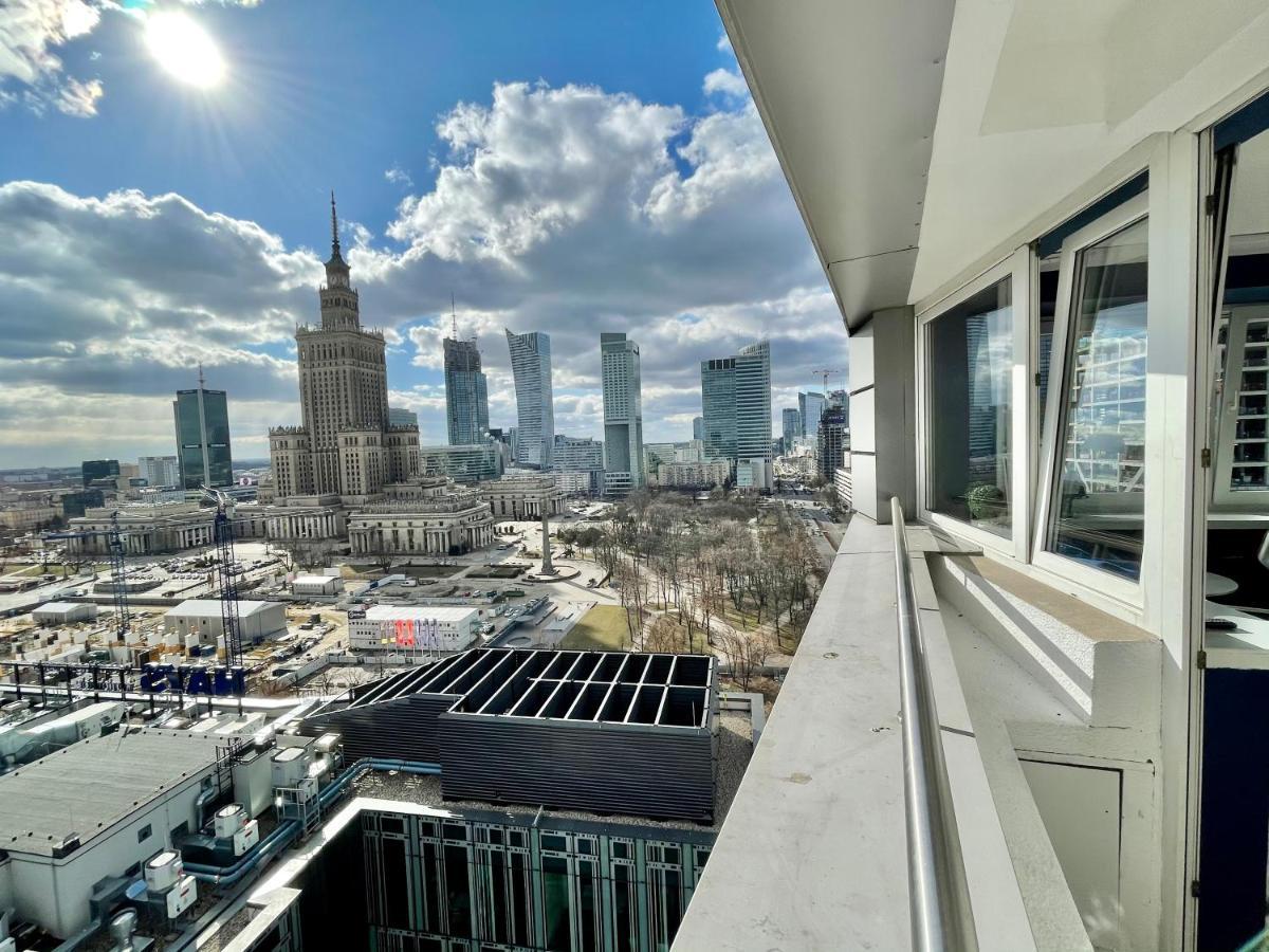 Super Apartament Blue Scisle Centrum Dwie Linie Metra Netflix Wifi 300 Mbs Panorama Miasta Warsaw Exterior photo