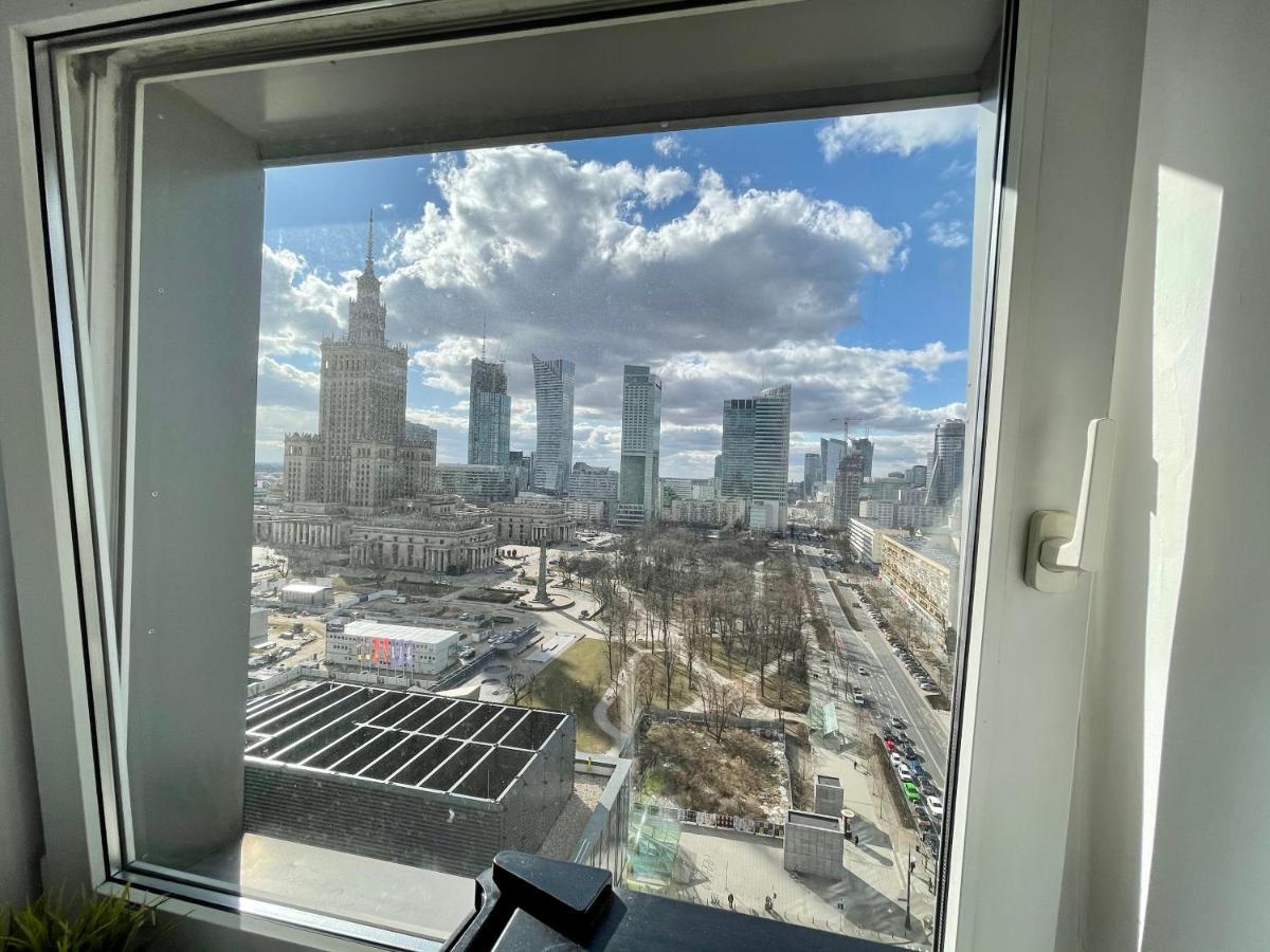Super Apartament Blue Scisle Centrum Dwie Linie Metra Netflix Wifi 300 Mbs Panorama Miasta Warsaw Exterior photo
